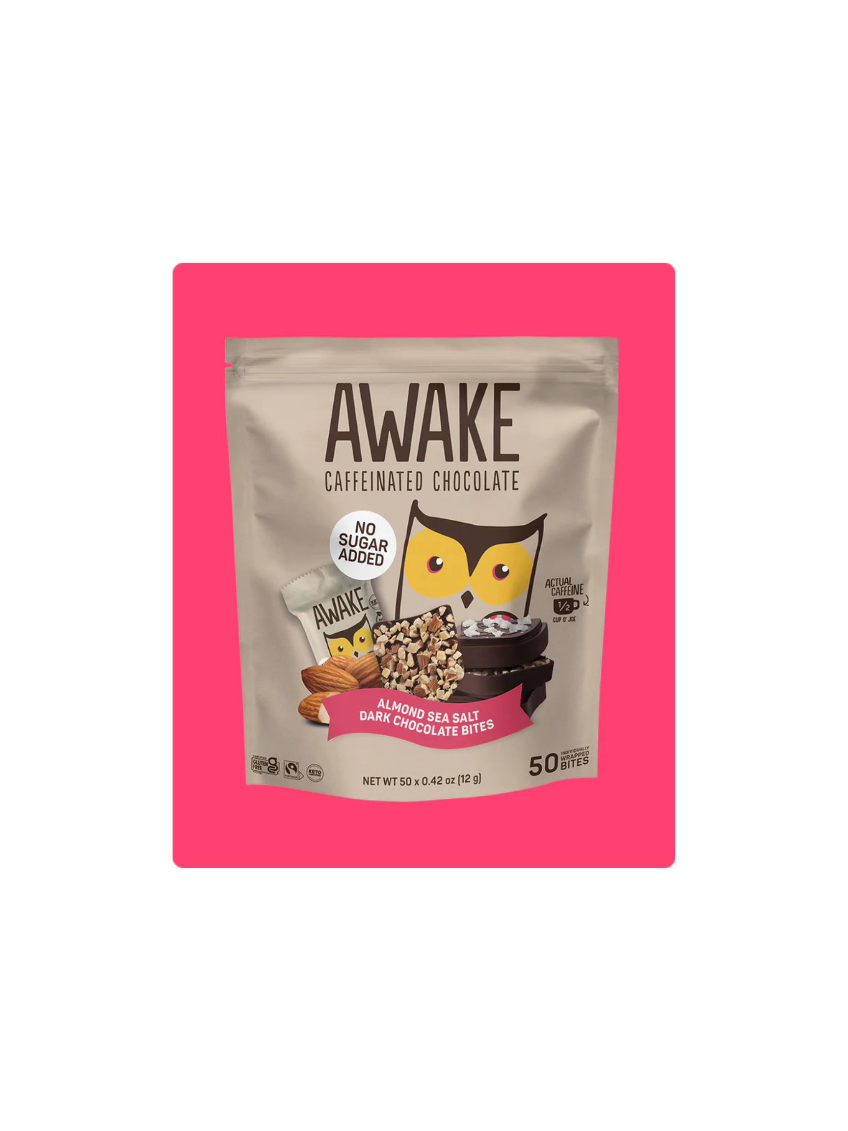 AWAKE - Dark Chocolate Almonds Sea Salt Bites